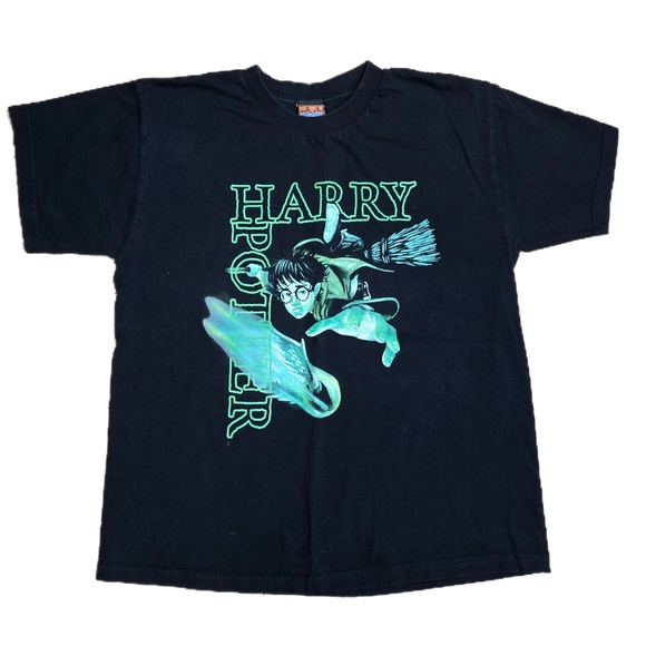 Harry Potter Tops - Vtg 2000 Harry Potter & The Sorcerers Stone Glow In Dark Shirt Youth XL Adult Sm